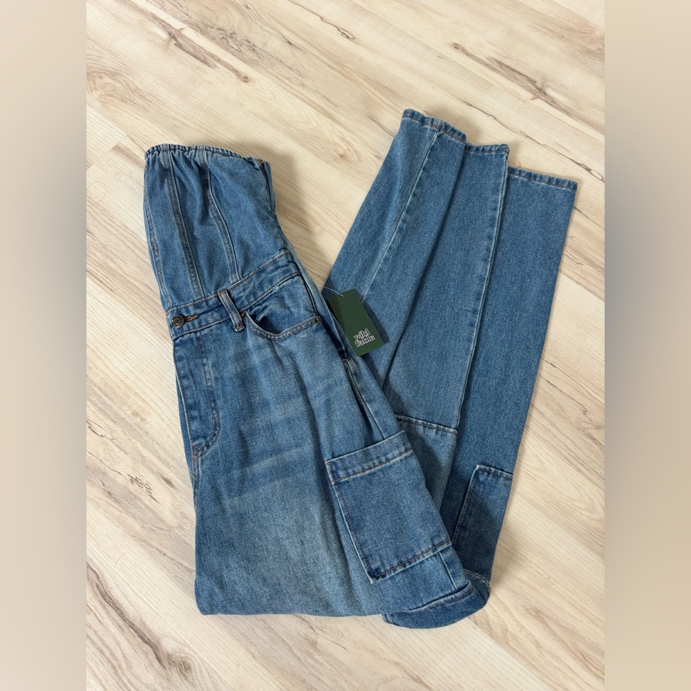 wild fable Blue Denim Utility Jumpsuit